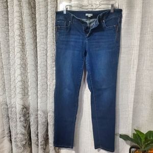 NY & company dark wash skinny jeans, size 10